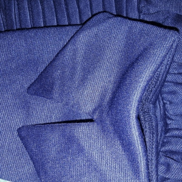 Vintage Style Collared Blue Rockabilly PinUp Dress - Picture 6 of 8